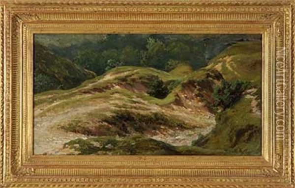 Sommer Am Fuse Eines Gebirges Oil Painting - Johann Adolf Hoeffler