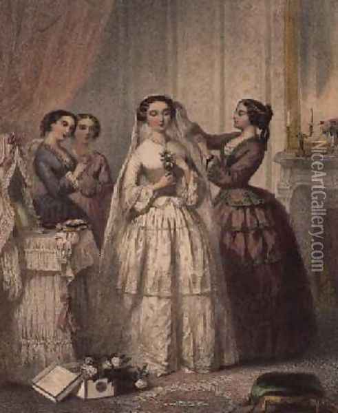 The Bride Oil Painting - Lafon, Henri