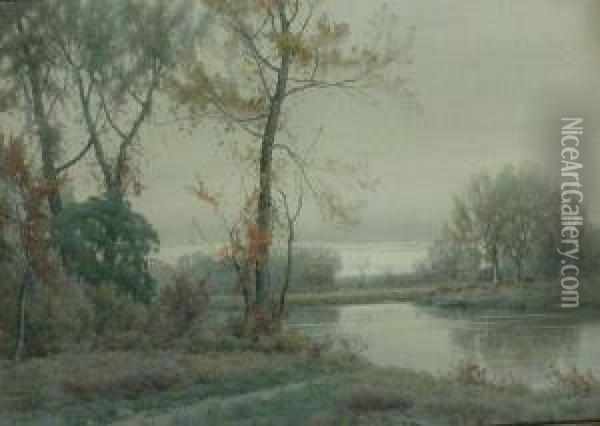 Autumn Afternoon Oil Painting - Henry Farrer