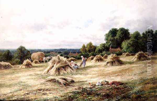 The Harvesters Oil Painting - Henry Hillier Parker