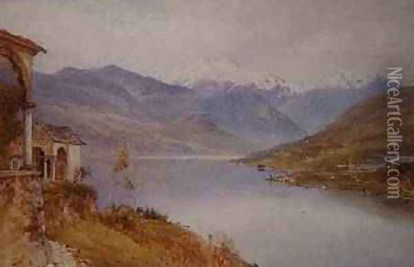 Sacro Monte, Lake Orta Oil Painting - Harry Sutton Palmer