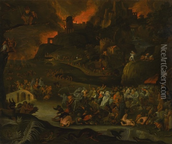 The Underworld Oil Painting - Jan Breughel II