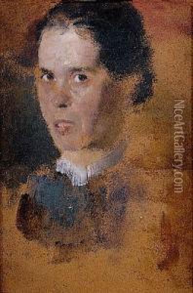 Portret Kobiety Oil Painting - Olga Boznanska