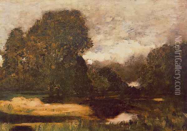 Frog Swamp 1875 Oil Painting - Laszlo Paal