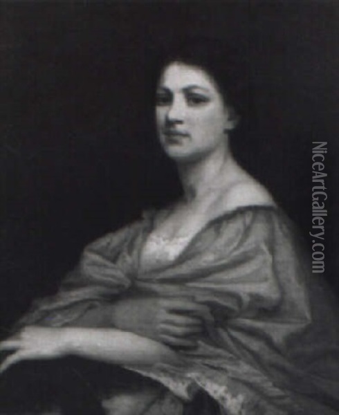 Portrait Einer Dame Oil Painting - Friedrich August von Kaulbach