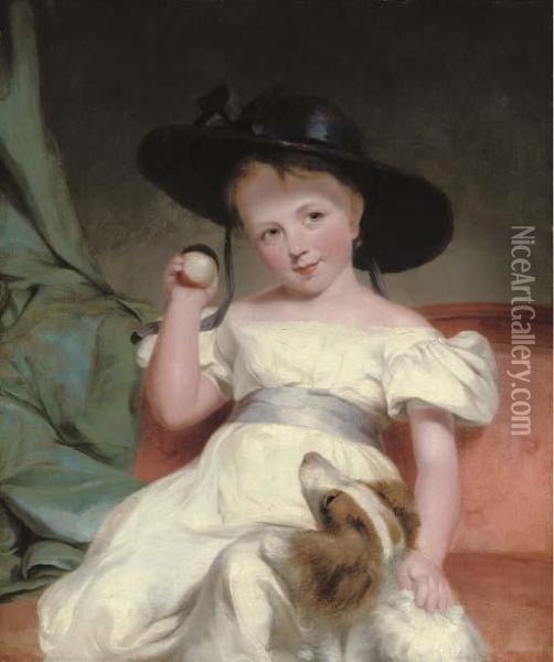 Portrait Of A Child Oil Painting - Martin Archer Shee