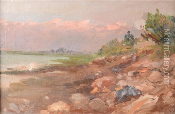 Coastal Landscape Oil Painting - Benes (Benesch) Knuepfer