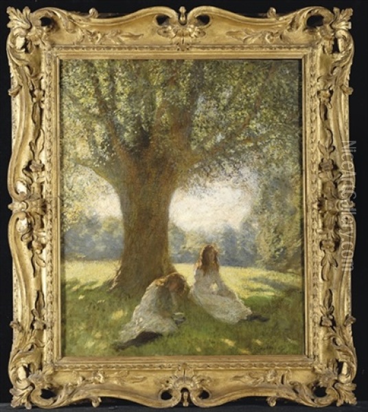 The Spreading Tree Oil Painting - Sir George Clausen