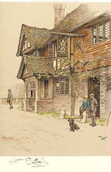 coloured lithographs , signed in pencil, printed and published by Eyre and Spottiswood Ltd. Oil Painting - Cecil Charles Aldin