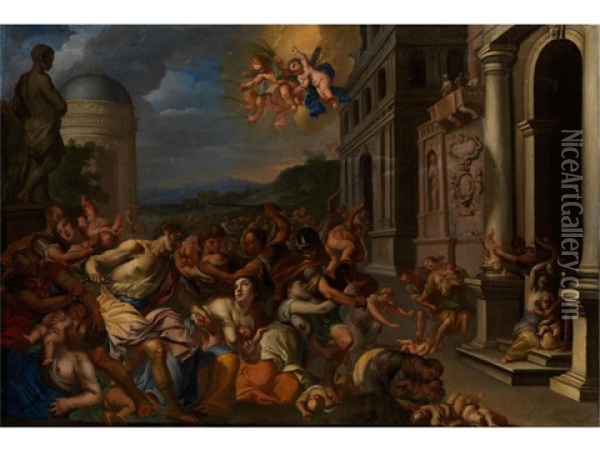 Der Kindermord Zu Bethlehem Oil Painting - Niccolo Berrettoni