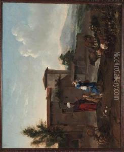 The Banishment Of Hagar Oil Painting - Hendrick Mommers