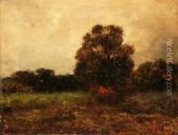 Meadow Landscape Oil Painting - Alexander Helwig Wyant