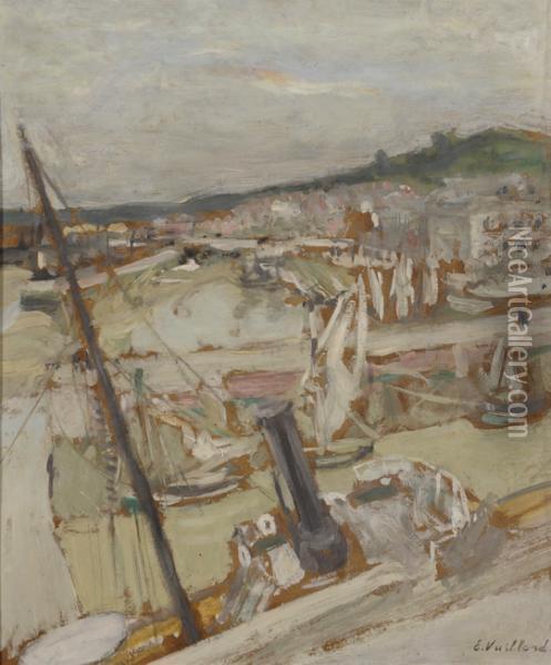 Le Port D'honfleur Oil Painting - Jean-Edouard Vuillard