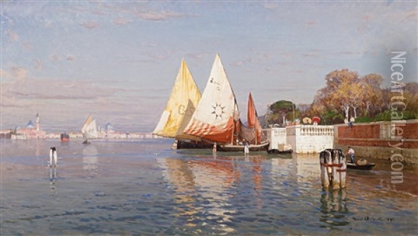 Venedig Oil Painting - Manuel Wielandt