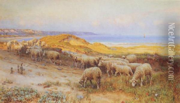 Sandhill Oil Painting - Ernest Albert Waterlow