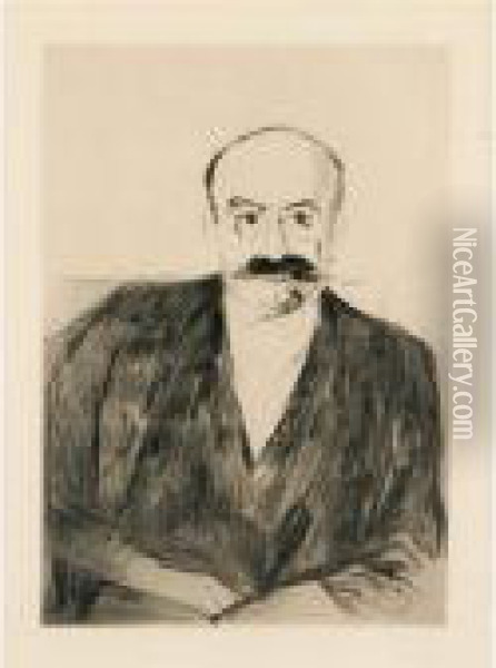 Portrait Of Dr. Max Asch Oil Painting - Edvard Munch
