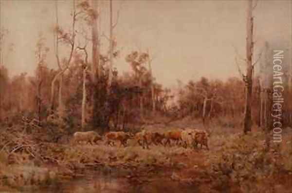 The Bullock Team Oil Painting - Emma Minnie Boyd