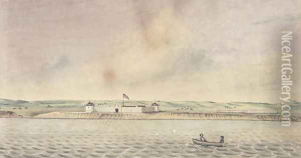 Fort Union, Missouri, 1843 Oil Painting - Isaac Sprague