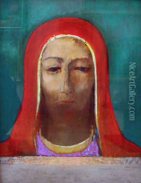 The Silence Oil Painting - Odilon Redon