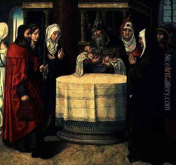 The Circumcision of Christ Oil Painting - Jan van II Coninxloo