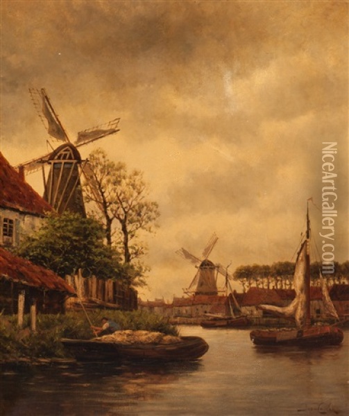 Nr. Goes, Holland Oil Painting - Hermanus Koekkoek the Younger