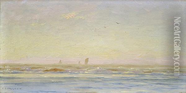 ''marine'' Oil Painting - Francis Tattegrain