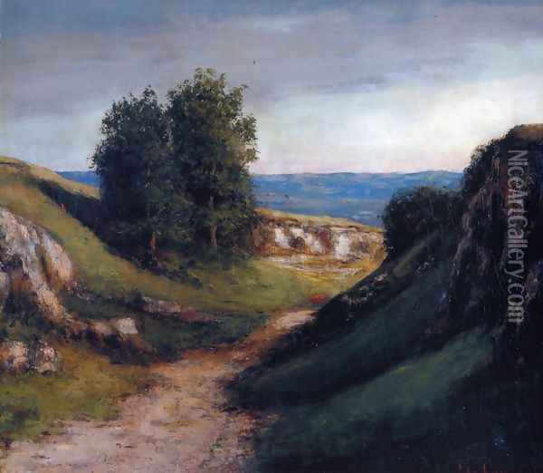 Path to the Sea Oil Painting - Gustave Courbet