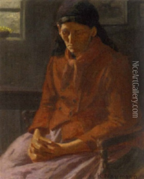 Portrat Einer Bauerin Oil Painting - Carl Naumann