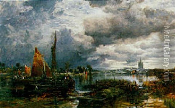 Henley On Thames Oil Painting - Samuel Bough