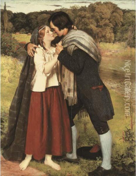 The Betrothal Of Robert Burns And Highland Mary Oil Painting - James Archer