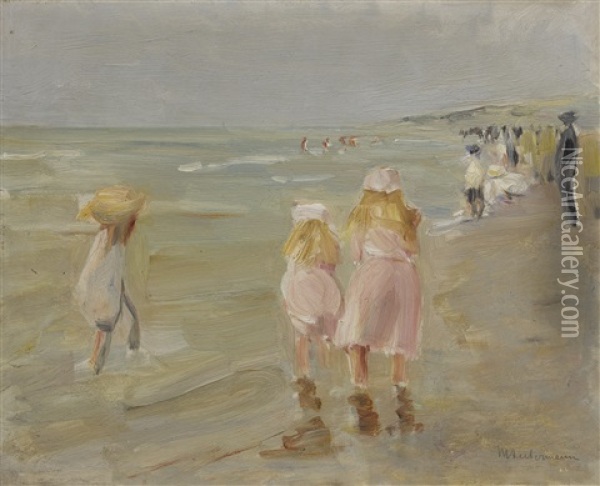 Strand Von Scheveningen (beach In Scheveningen) Oil Painting - Max Liebermann