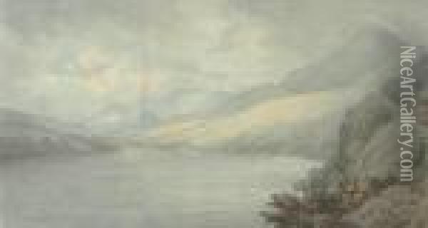 Loch Tay, Near Kenmore Oil Painting - John White Abbott