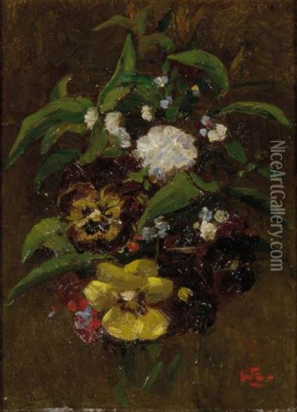 Bouquet Met Viooltjes Oil Painting - Willem de Zwart