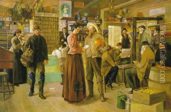 The General Store, York County Oil Painting - Abbott Fuller Graves