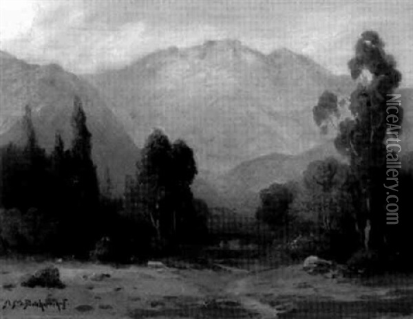 California Mountain Landscape Oil Painting - Alexis Matthew Podchernikoff