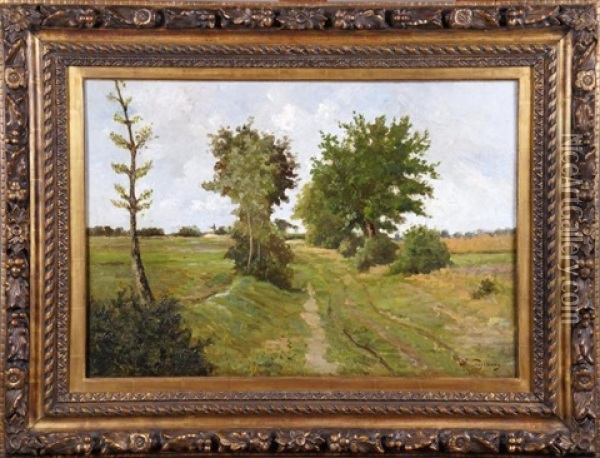 Paysage De Campine Oil Painting - Joseph Theodore Coosemans