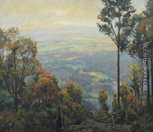New Dandenong Oil Painting - Frederick George Reynolds