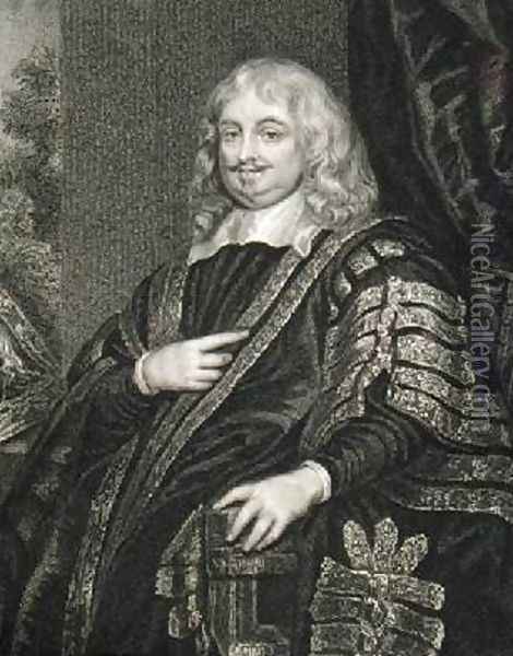 Portrait of Sir Edward Hyde 1609-74 1st Earl of Clarendon Oil Painting - Sir Peter Lely