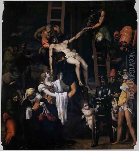 Deposition 1520-23 Oil Painting - Pedro Machuca