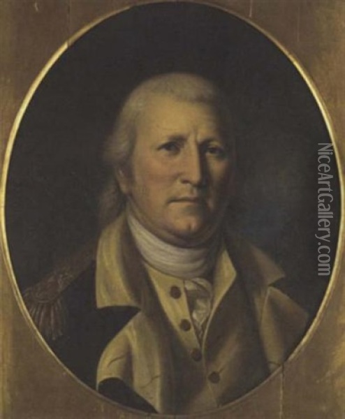 Portrait Of General William Moultrie Oil Painting - Charles Willson Peale