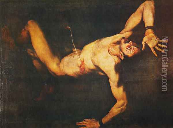 Tityos Oil Painting - Jusepe de Ribera