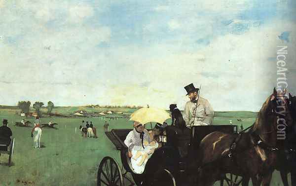 At The Races In The Country Oil Painting - Edgar Degas