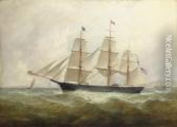 The American Clipper Ship 
Susan Howland Oil Painting - William Howard Yorke