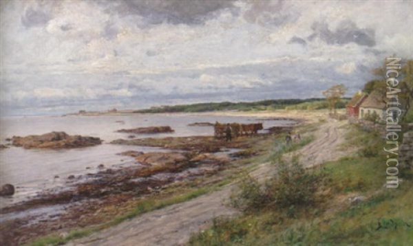 Fran Onsalalandet Oil Painting - Berndt Adolf Lindholm
