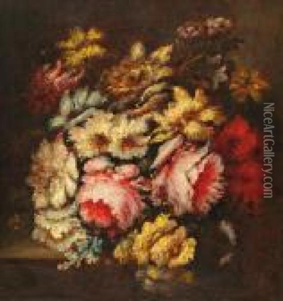 Bouquet De Fleurs Oil Painting - Narcisse Virgilio Diaz De La Pena