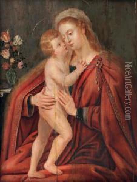 Vierge A L'enfant Oil Painting - Rogier van der Weyden