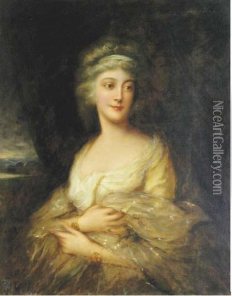 Portrait Of Mrs Horton, Nee Anne Luttrell Oil Painting - Thomas Gainsborough
