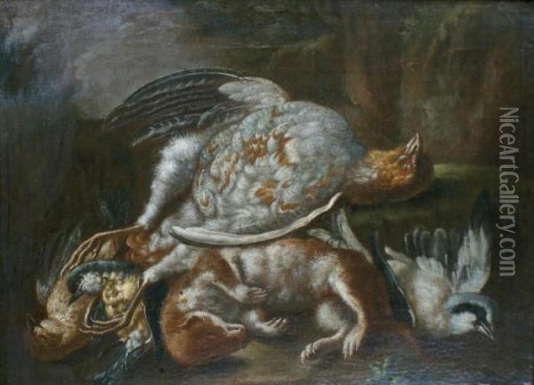 Nature Morte De Chasse A La Perdrix Oil Painting - William Gowe Ferguson