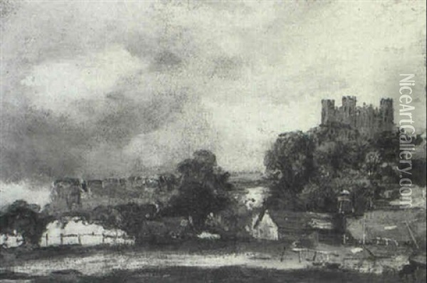 Rochester Castle Oil Painting - John Constable