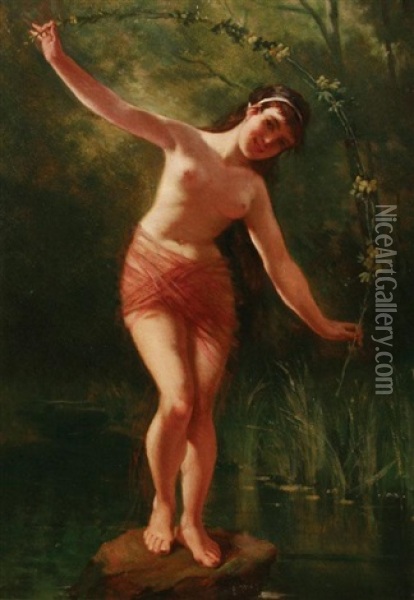 Woodland Nymph Oil Painting - Emile Meyer